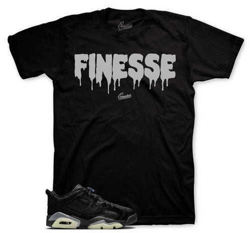 Retro 6 Low Blackout Finesse Shirt