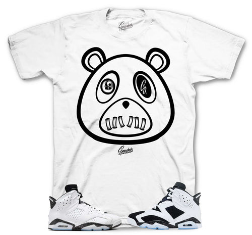 Retro 6 White Black ST Bear Shirt