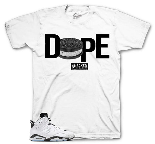 Retro 6 White Black Addicted Shirt