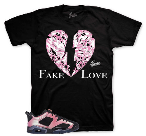 Retro 6 Low Desert Berry Fake Love Shirt