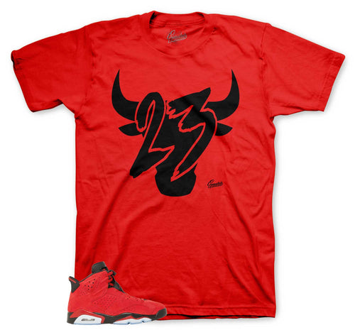 Jordan Retro 6 Toro Bravo Tees & sneaker outfits