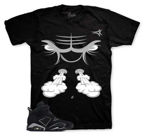 Retro 6 Cap & Gown Raging Face Shirt