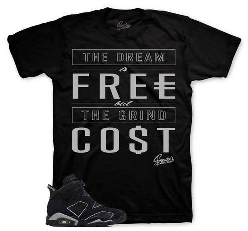 Retro 6 Cap & Gown Cost Shirt