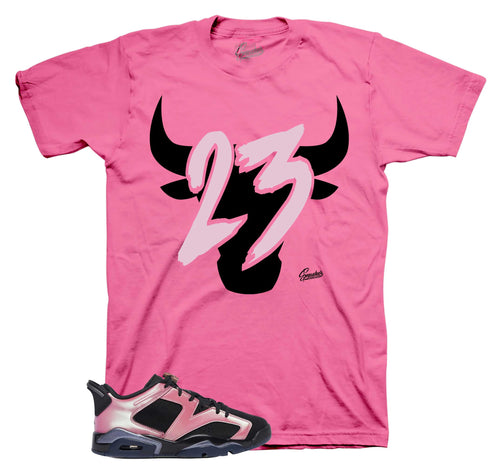 Retro 6 Low Desert Berry Toro Shirt