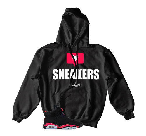 Retro 6 Infrared Love Sneakers Hoody