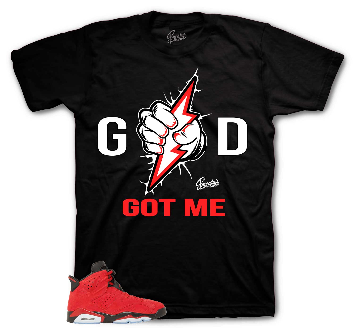Jordan Retro 6 Toro Bravo Tees & sneaker outfits | god got me Shirt