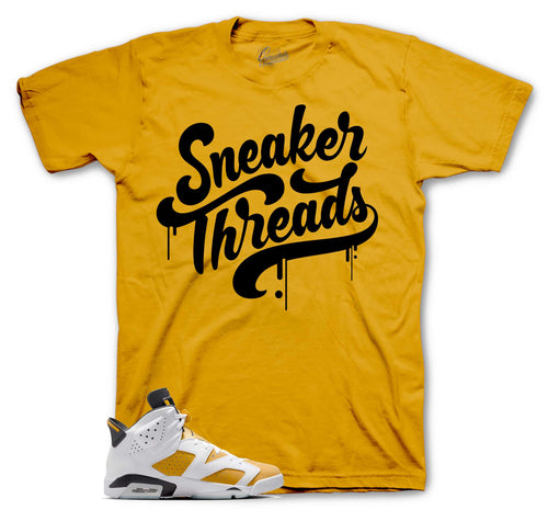 Retro 6 Yellow Ochre ST Drip Shirt