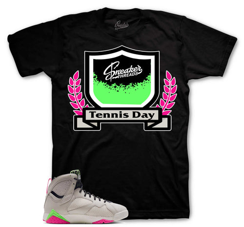Retro 7 Tennis Day Sneaker Threads Logo Shirt