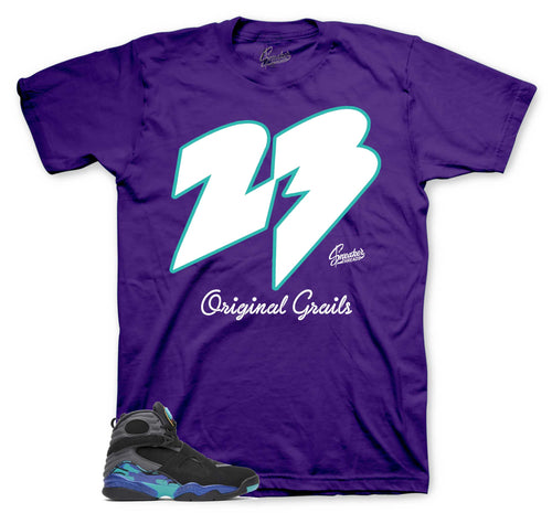 Retro 8 Aqua Original Grails Shirt