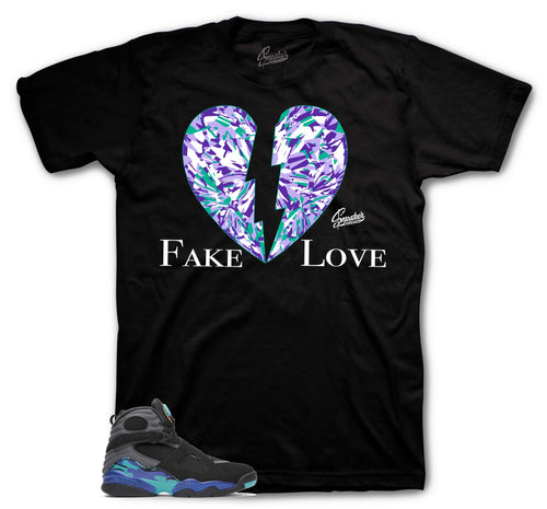 Retro 8 Aqua Fake Love Shirt