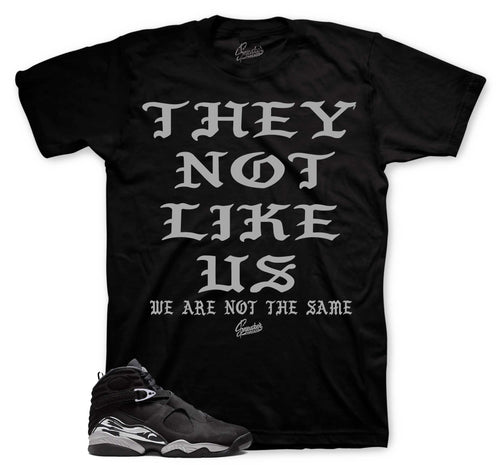 Retro 8 Chrome Not Like Us Shirt