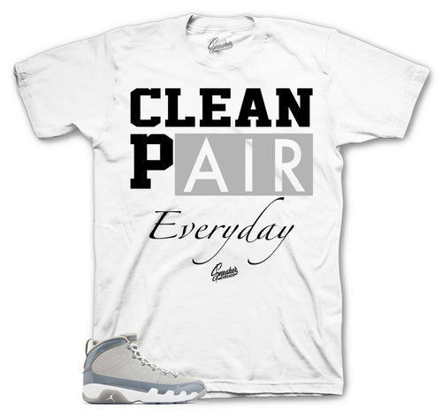 Retro 9 Cool Grey Clean Pair Shirt