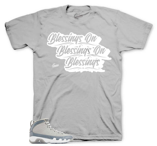 Retro 9 Cool Grey Blessings Shirt