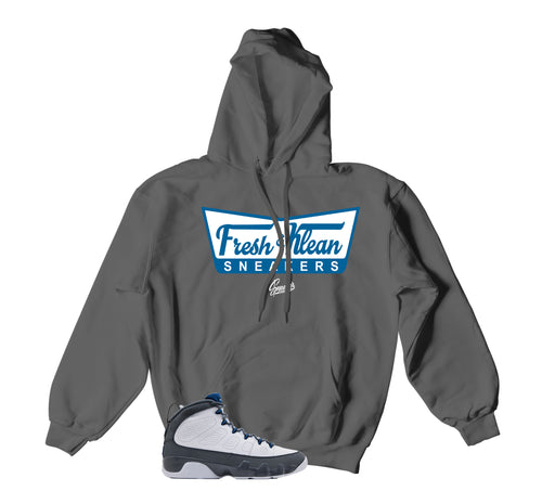 Retro 9 Flint Grey Fresh Klean Hoody