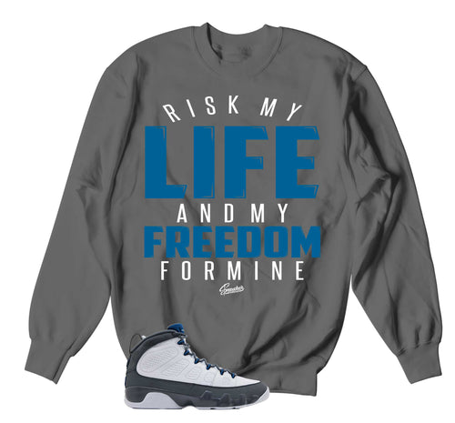 Retro 9 Flint Grey My Life Sweater