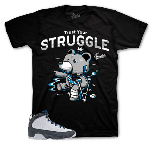 Retro 9 Flint Grey Trust Your Struggle Shirt