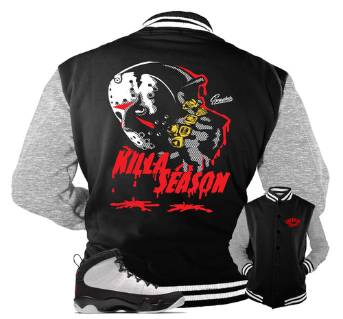 Retro 9 OG Killa Season Varsity Jacket