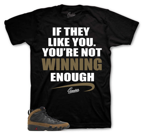 Retro 9 Olive Winning Enough Shirt
