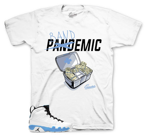 Retro 9 Powder Blue Bandemic Shirt