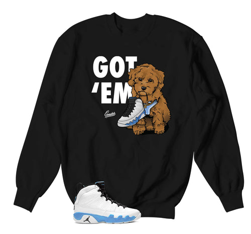 Retro 9 Powder Blue Got Em Sweater