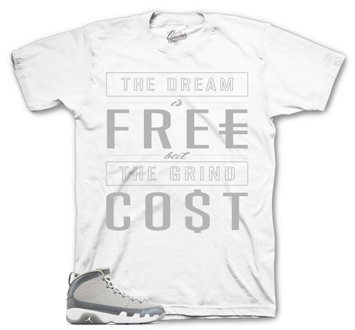 Retro 9 Cool Grey Cost Shirt