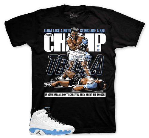 Retro 9 Powder Blue Trilla Shirt