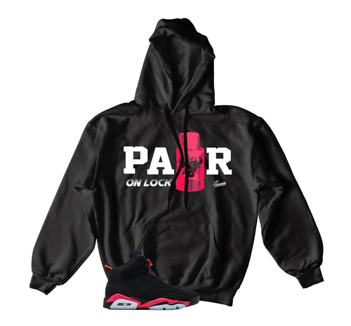 Retro 6 Infrared Lace Lock Hoody