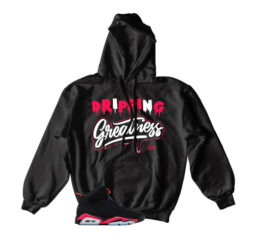 Retro 6 Infrared Dripping Hoody