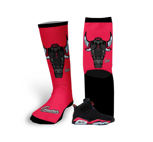 Retro 6 Infrared War Bully Socks