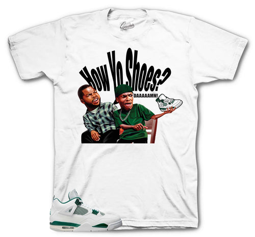 Retro 4 Oxidized Green How Yo Shoes Shirt
