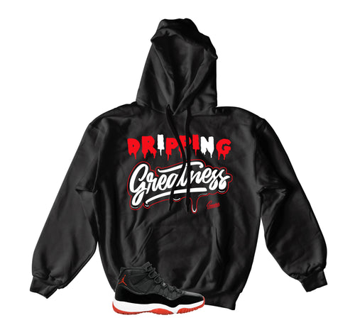 Retro 11 Bred Dripping Greatness Hoody