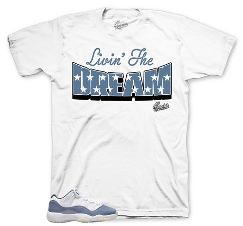 Retro 11 Low Diffused Blue Living The Dream Shirt