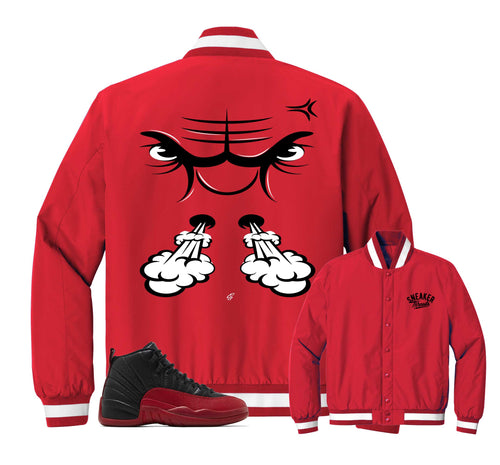 Retro 12 Flu Game Raging Face Insulated Jacket