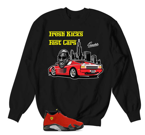 Retro 14 Challenge Red Fresh Kicks Sweater