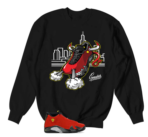 Retro 14 Challenge Red Fly Kicks Sweater