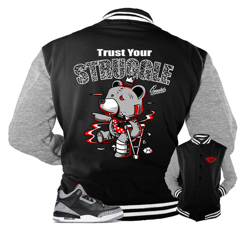 Retro 3 Black Cement Trust Your Struggle Jacket