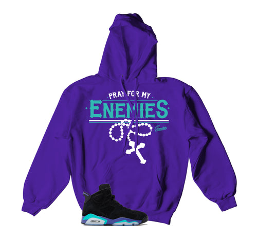 Retro 6 Aqua Enemies Hoody