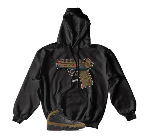 Retro 9 Olive On Point Hoody