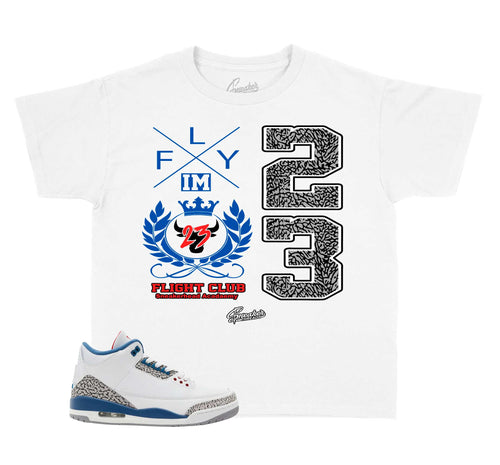 Kids - True Blue 3 Flight Crest Shirt