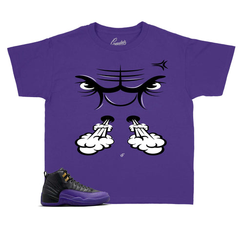 Kids - Field Purple 12 Raging Face Shirt