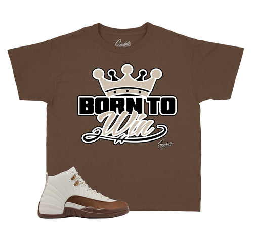 Kids Born To Win T-Shirt | Jordan 12 Fireside