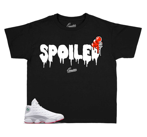 Jordan 13 & 4 Starfish sneaker tees match retros 4s 13s shoe perfectly.