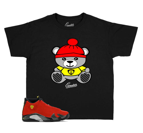 Kids - Challenge Red 14 Sneaker Bear Shirt