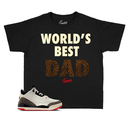 Kids - World's Best 3 Dad Shirt