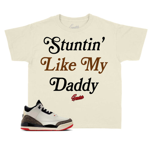 Kids - World's Best 3 Stuntin Like Dad Shirt