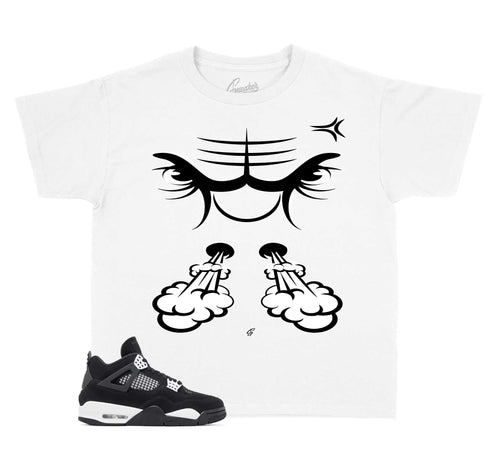 Kids - White Thunder 4 Raging Face Shirt