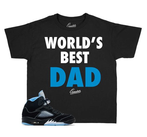 Kids - Black Carolina 5 Worlds Best Dad Shirt
