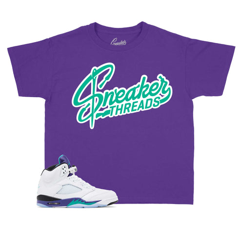 Kids - Grape 5 ST Logo Shirt