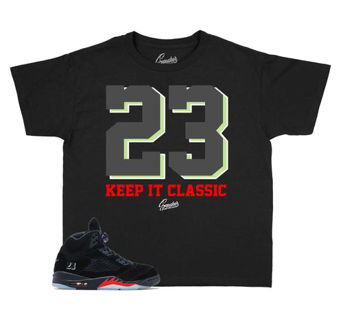 Kids Keep It Classic Graphic T-Shirt | Jordan 5 Halloween