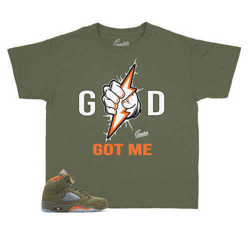 Kids - Olive 5 God Got Me Shirt